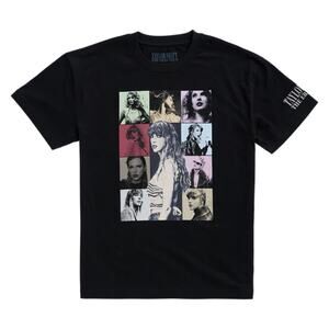NEW Taylor Swift THE ERAS TOUR Through LA Black Short Sleeve T-Shirt sz Medium